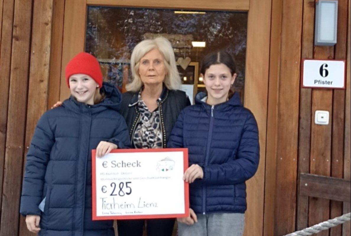Danke an Lena und Luisa für Eure Tierliebe